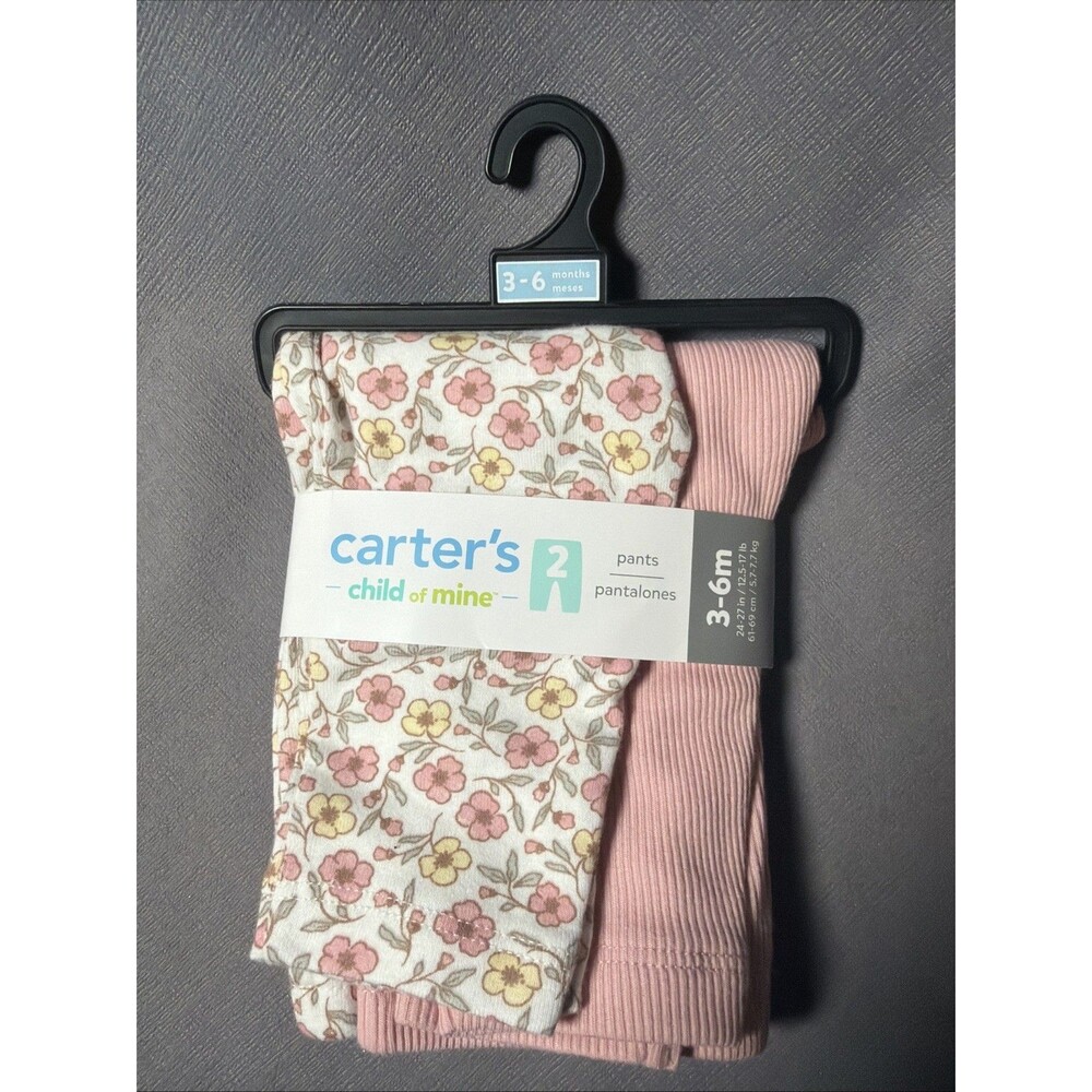 Carter's Child of Mine Baby Girl Pants 2-Pack  Size 3-6 Months -S